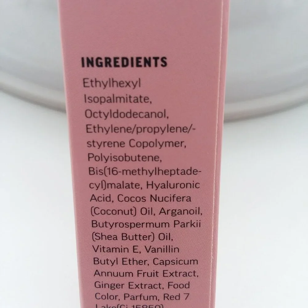 Lip Gloss 5 Flavors Erwin's Kiss Plumping Shine Sexy Glam Free Gift Strawberry